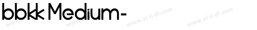 bbkk Medium字体转换